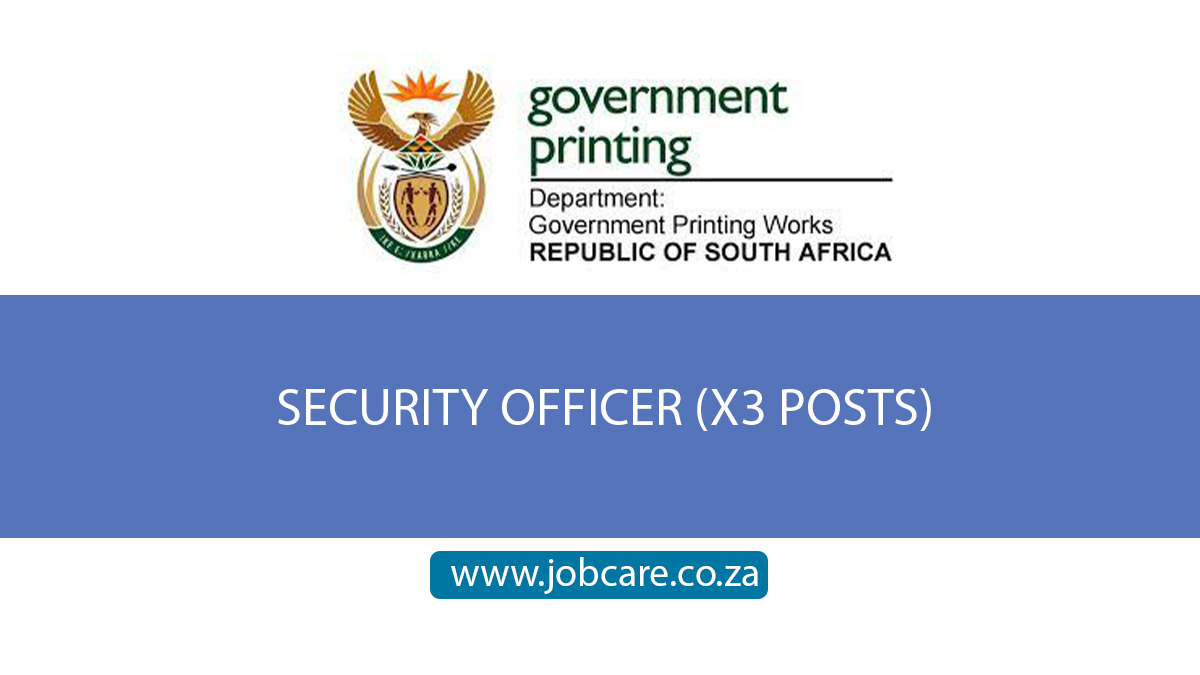 SECURITY OFFICER (X3 POSTS)