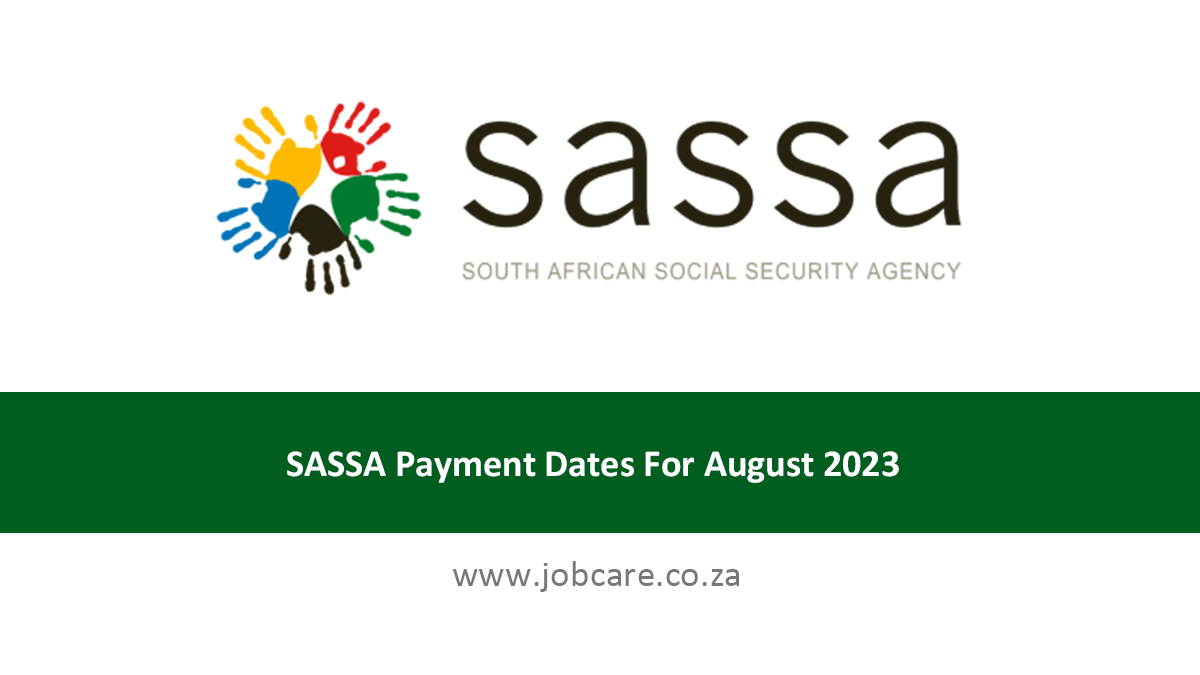SASSA Payment Dates For August 2023